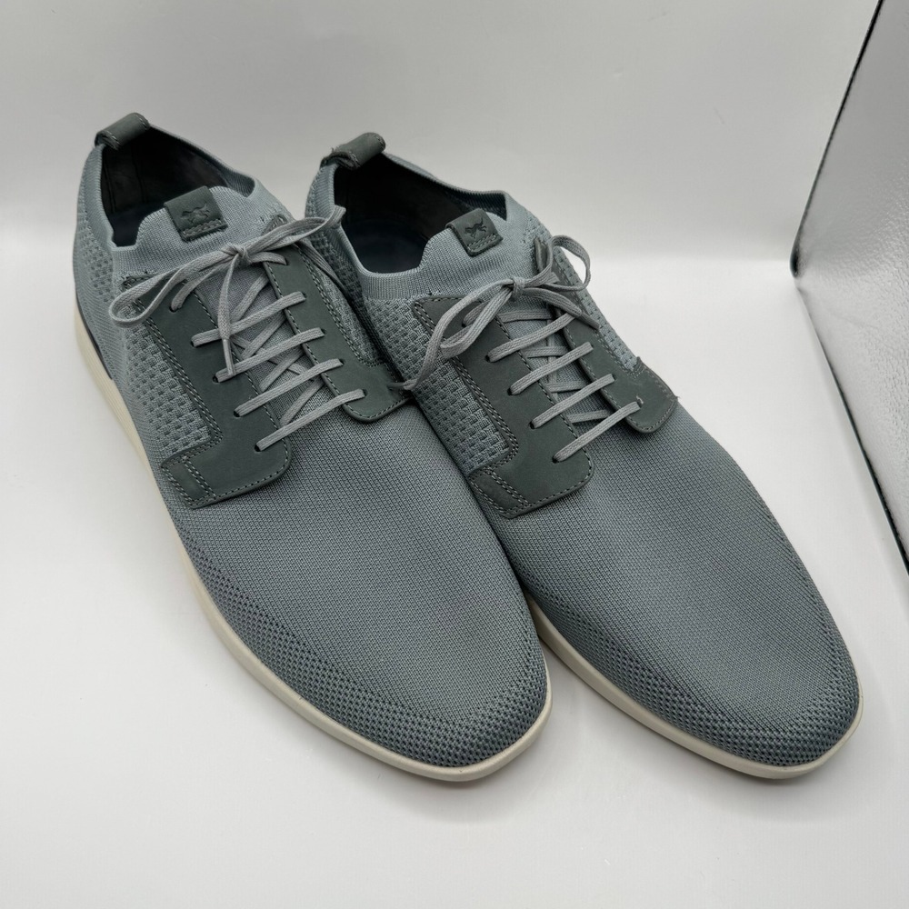 Wolf & Shepherd SwiftKnit Derby Mens 15 Gray Breathable Hybrid Dress Sneakers